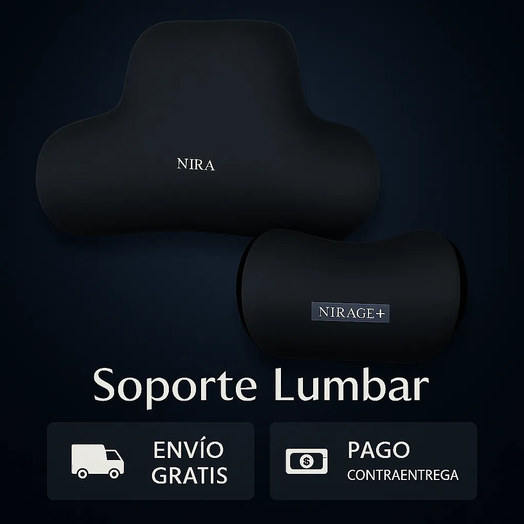 Soporte Lumbar Ergonómico para Viajar, trabajar o aliviar las molestias. Pocas Unidades