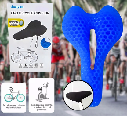 GelBike Pro® – Cojín ortopédico en gel para bicicleta 🚴‍♂️  Adiós al dolor al pedalear. Pocas unidades!