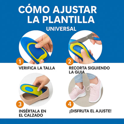 ¿Dolor al caminar? Prueba Estas Plantillas ActivGel™ Ortopédicas Adaptables y siente Alivio en minutos I Pocas Unidades ✅