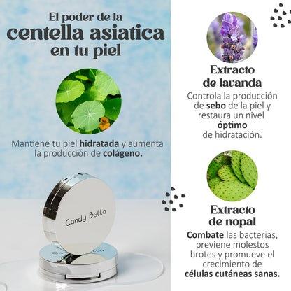 Candy Bella Matificante Pro – Controla el exceso de grasa en tu rostro 🌸 Formula Coreana