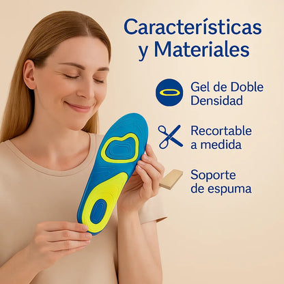 ¿Dolor al caminar? Prueba Estas Plantillas ActivGel™ Ortopédicas Adaptables y siente Alivio en minutos I Pocas Unidades ✅