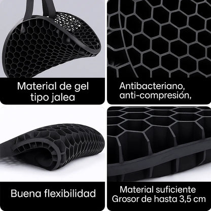 Asiento Gel Pro para Moto – Soporte Ergonómico Diseñado para trayectos prolongados