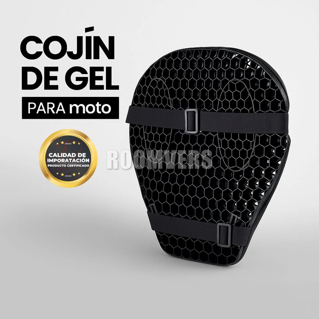 Asiento Gel Pro para Moto – Soporte Ergonómico Diseñado para trayectos prolongados