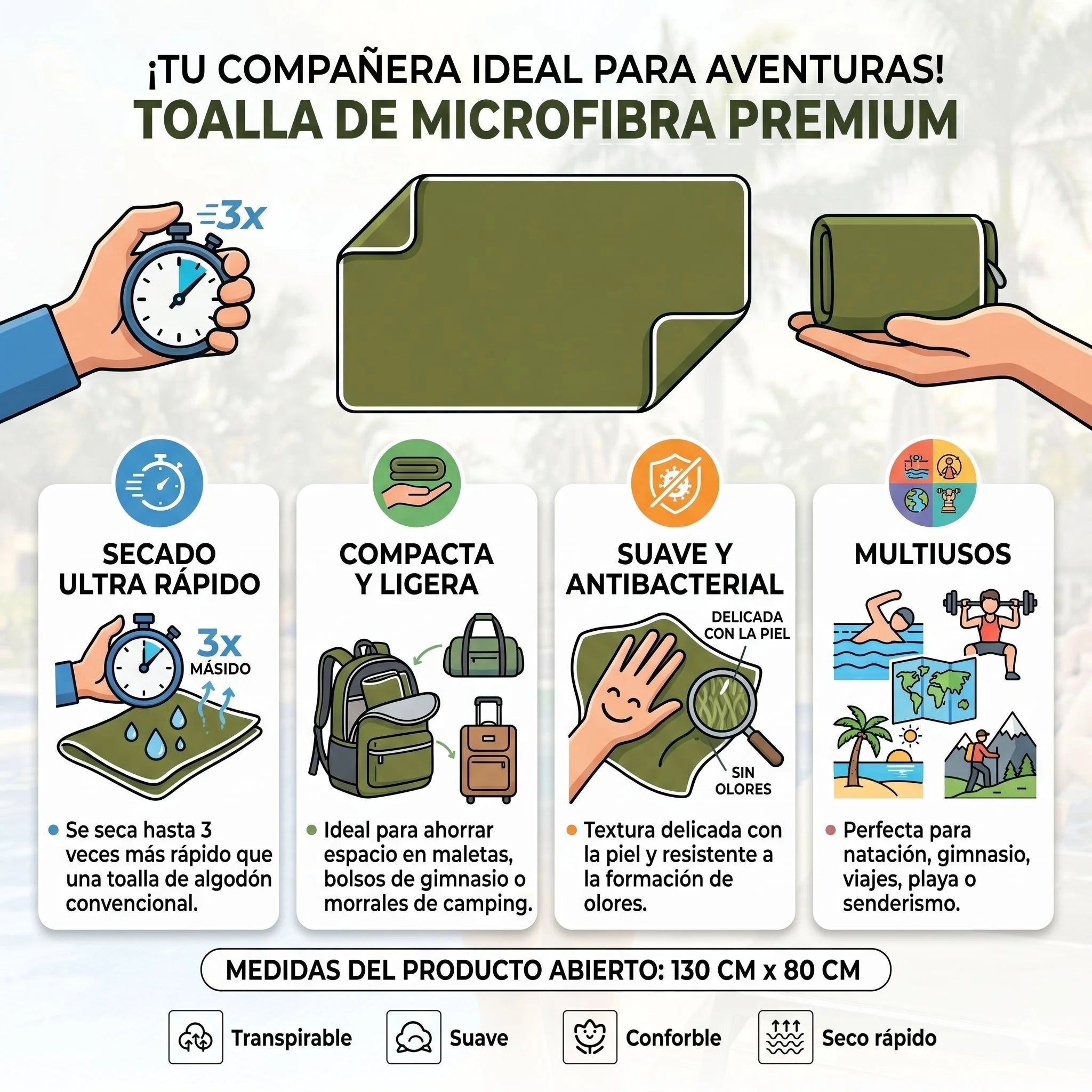 Toalla Magnetica Multifuncional