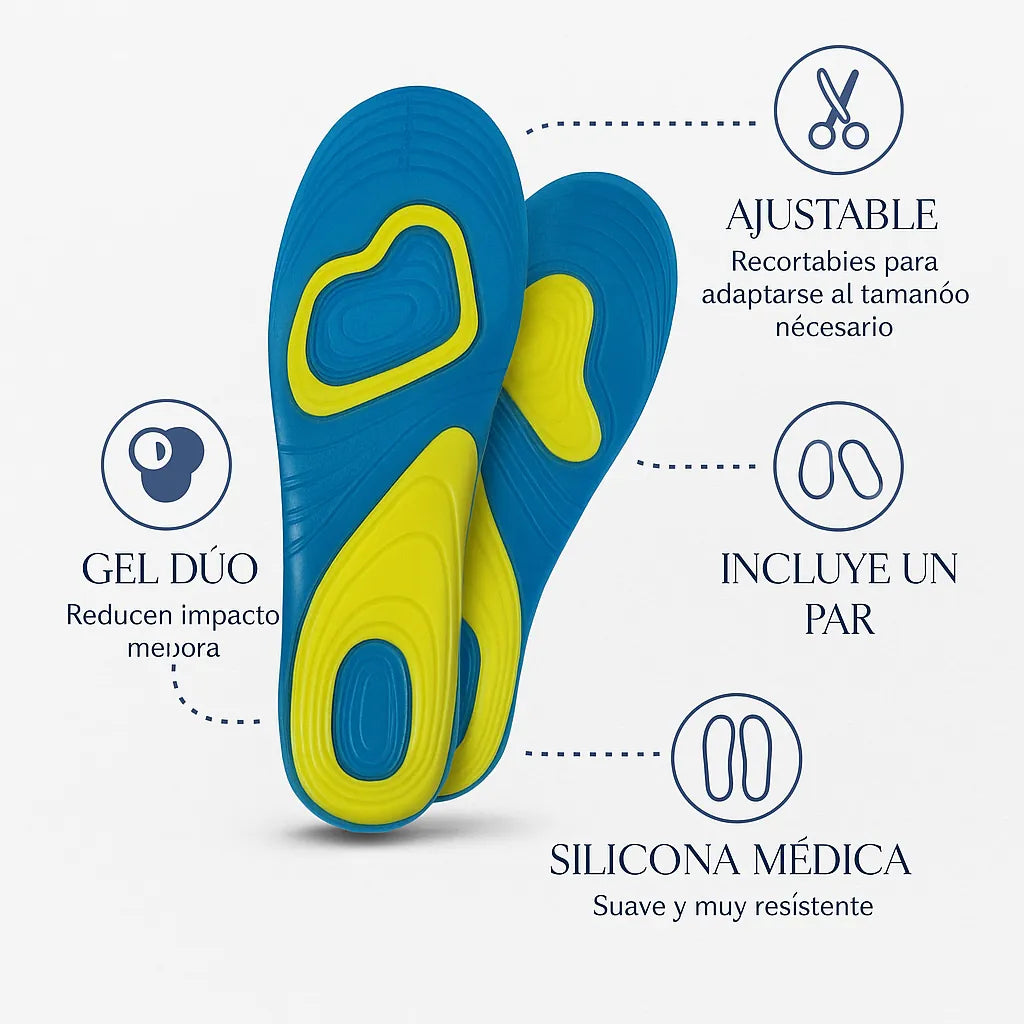 ¿Dolor al caminar? Prueba Estas Plantillas ActivGel™ Ortopédicas Adaptables y siente Alivio en minutos I Pocas Unidades ✅