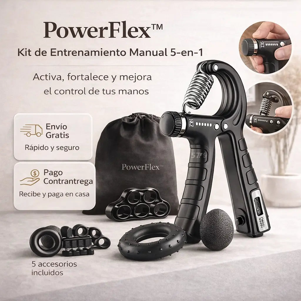 Kit 5 Piezas Profesional para Antebrazo antiestrés – Fuerza  y recuperación Real en semanas.