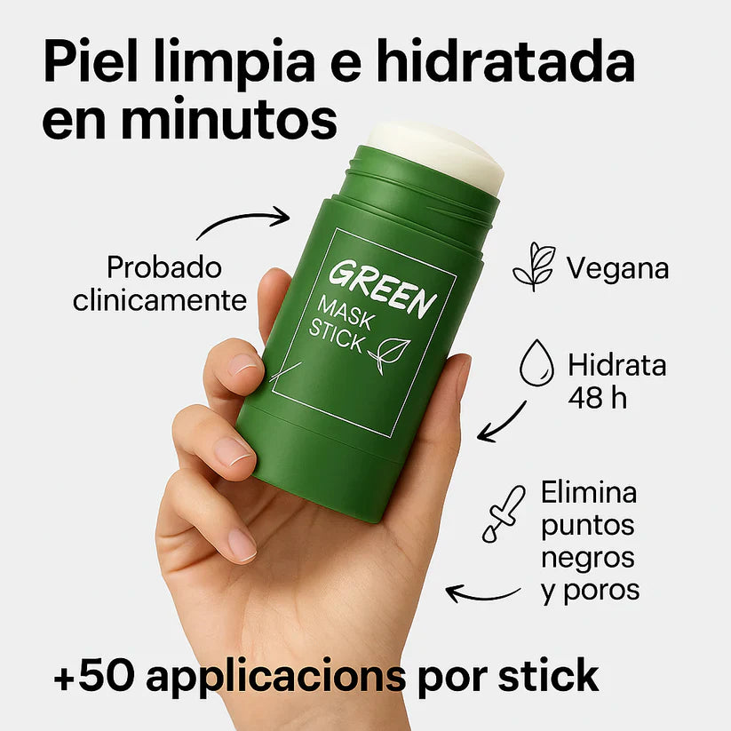 Mascarilla de Té Verde en Stick – ¡Paga 1 y Llévate 3!