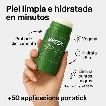 Mascarilla de Té Verde en Stick – ¡Paga 1 y Llévate 3!
