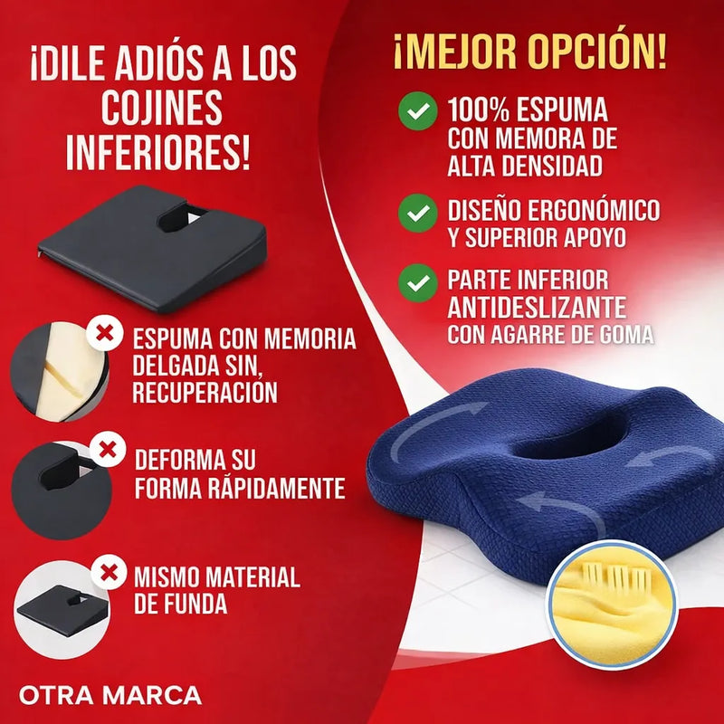 Comparativa cojín ergonómico