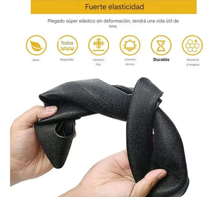 ¡Dile adiós al volante Viejo y resbaloso! Protector universal antideslizante con goma fría. Pocas Unidades en color Negro Elegante con 50% de Descuento ✅