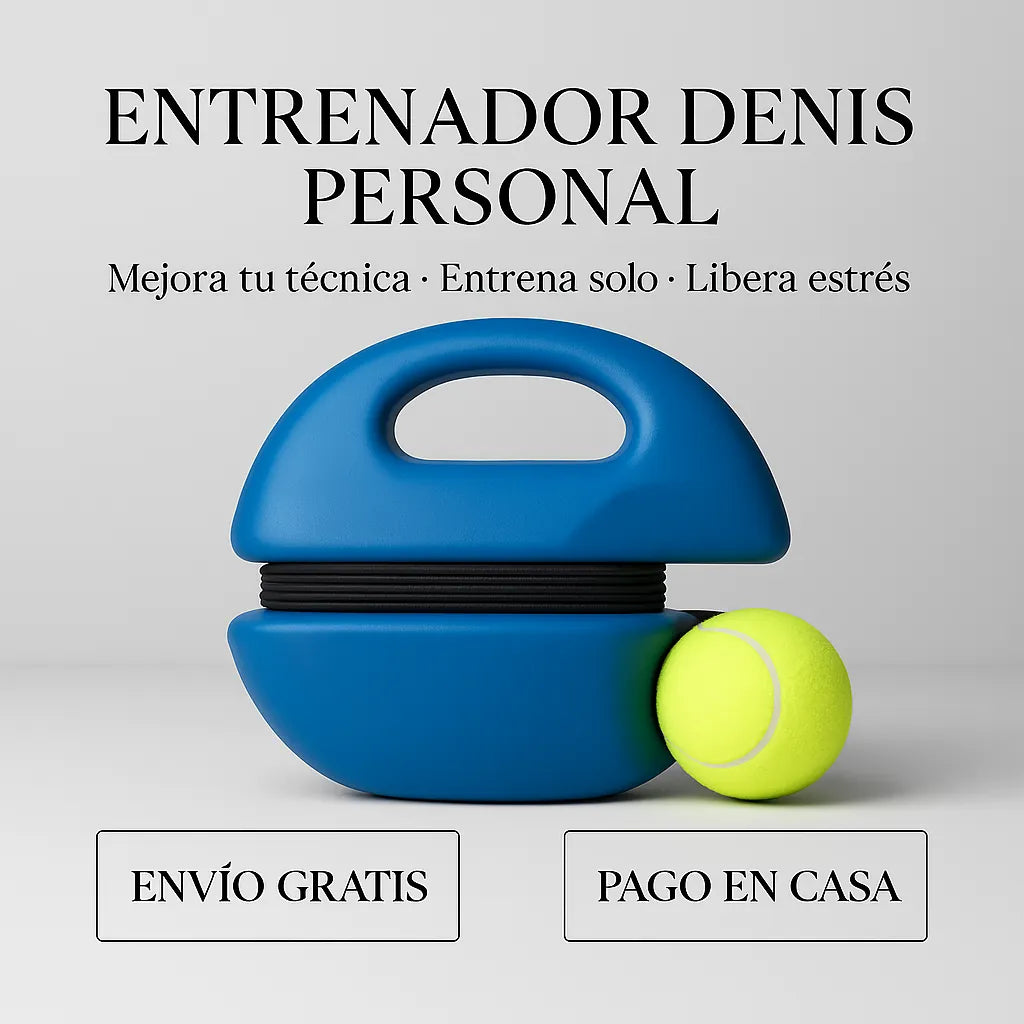 Entrenador de Tenis Personal™ | Mejora tu Técnica en Casa Incluye Pelota y Cuerda Elástica| Pocas Unidades✅