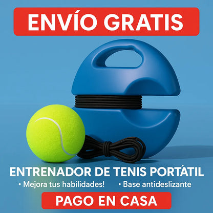 Entrenador de Tenis Personal™ | Mejora tu Técnica en Casa Incluye Pelota y Cuerda Elástica| Pocas Unidades✅