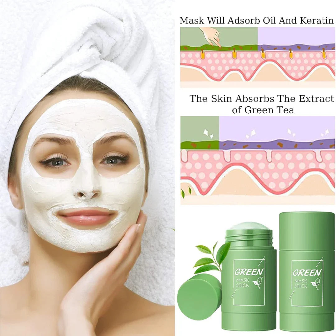 Mascarilla de Té Verde en Stick – ¡Paga 1 y Llévate 3!