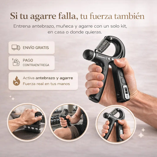 Kit 5 Piezas Profesional para Antebrazo antiestrés – Fuerza  y recuperación Real en semanas.
