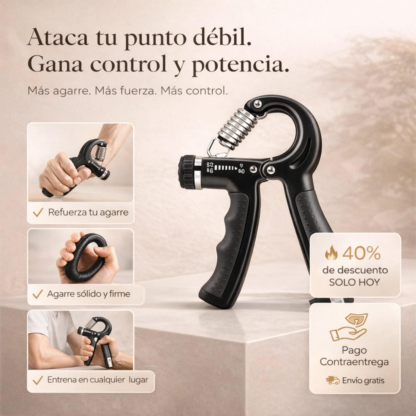 Kit 5 Piezas Profesional para Antebrazo antiestrés – Fuerza  y recuperación Real en semanas.