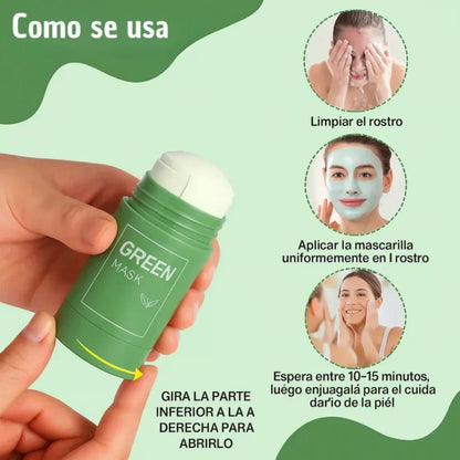 Mascarilla de Té Verde en Stick – ¡Paga 1 y Llévate 3!