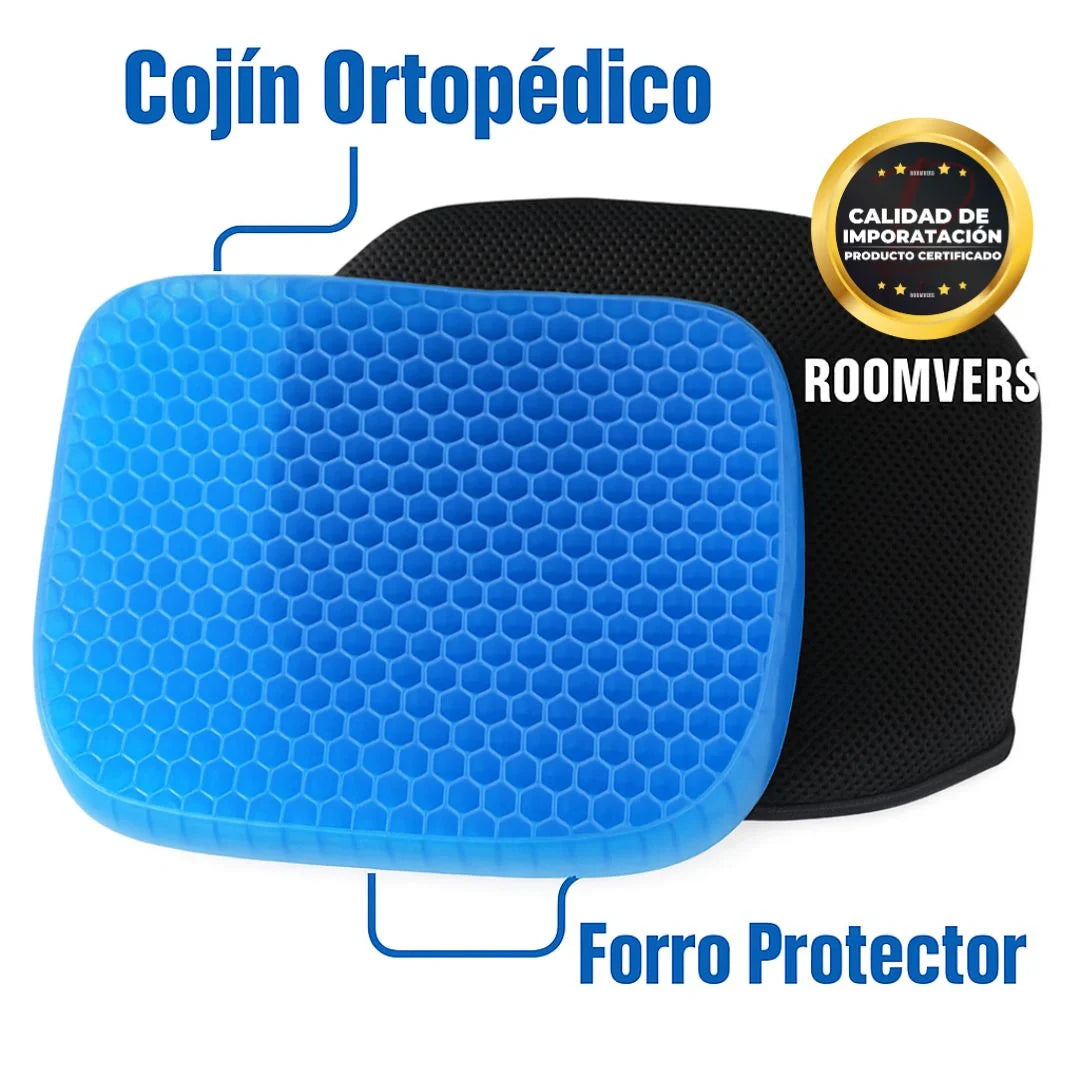 Cojín Ortopédico de Gel | Siéntate sin dolor – Vive con comodidad ✅ Oferta por tiempo Limitado.