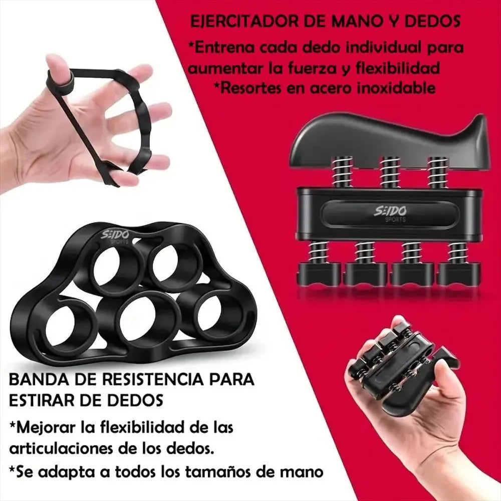 Kit 5 Piezas Profesional para Antebrazo antiestrés – Fuerza  y recuperación Real en semanas.