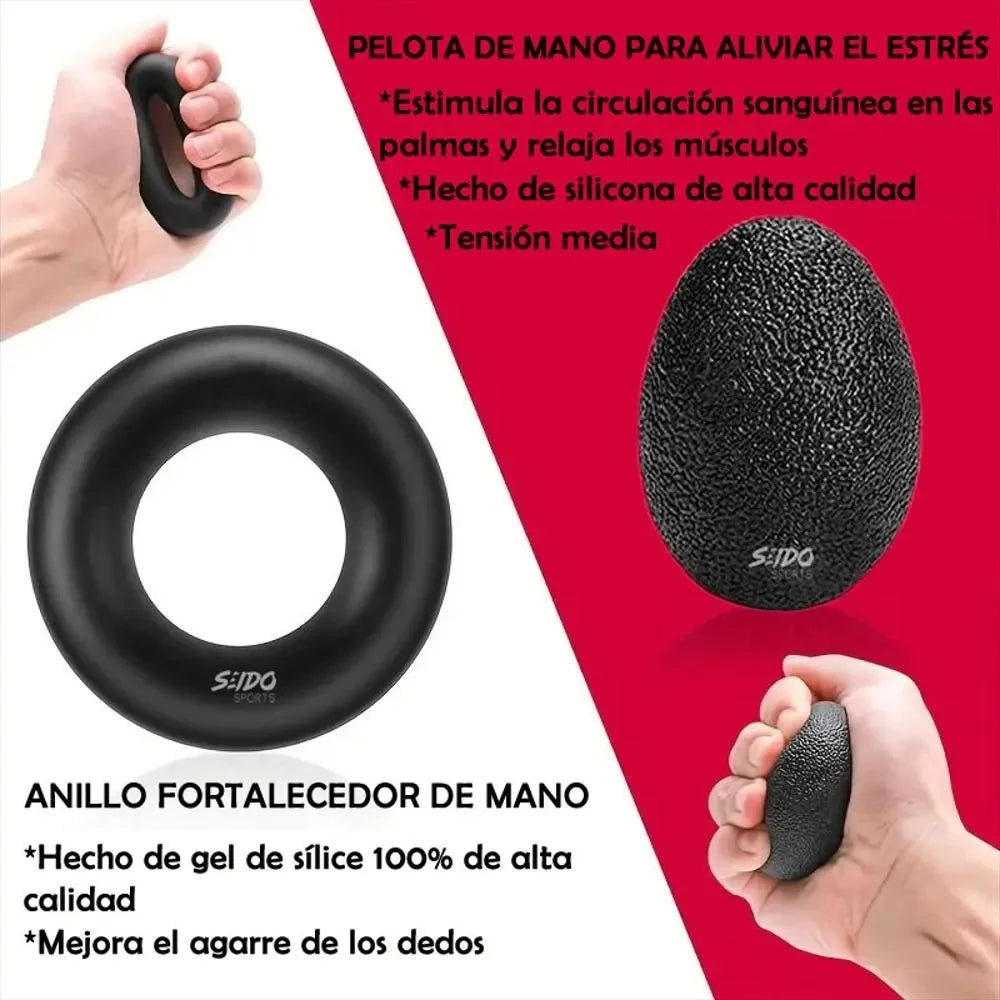 Kit 5 Piezas Profesional para Antebrazo antiestrés – Fuerza  y recuperación Real en semanas.